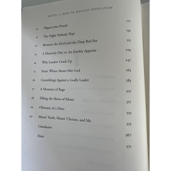 Moses: A Man Of Selfless Dedication Hardcover Book By Charles Swindoll - Picture 5 of 7